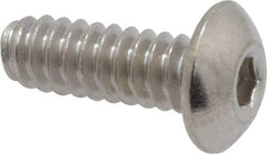 Value Collection - #6-32 UNC Hex Socket Drive, Button Screw - Grade 316 Stainless Steel, Uncoated, 3/8" Length Under Head - Makers Industrial Supply