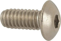 Value Collection - #8-32 UNC Hex Socket Drive, Button Screw - Grade 316 Stainless Steel, Uncoated, 3/8" Length Under Head - Makers Industrial Supply