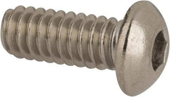 Value Collection - 1/4-20 UNC Hex Socket Drive, Button Screw - Grade 316 Stainless Steel, Uncoated, 5/8" Length Under Head - Makers Industrial Supply