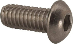 Value Collection - 5/16-18 UNC Hex Socket Drive, Button Screw - Grade 316 Stainless Steel, Uncoated, 3/4" Length Under Head - Makers Industrial Supply