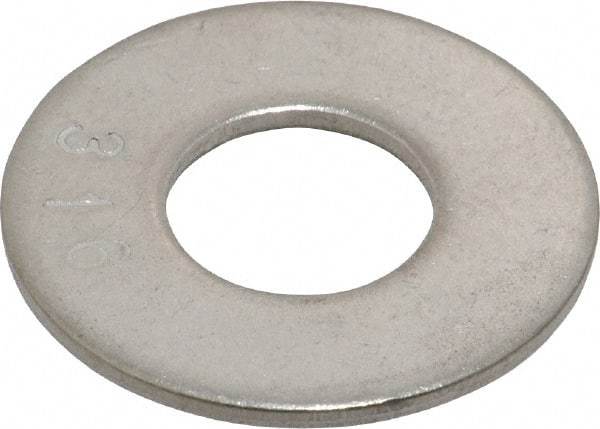 Value Collection - 7/16" Screw, Grade 316 Stainless Steel Standard Flat Washer - 1/2" ID x 1-1/8" OD, 0.062" Thick, Plain Finish - Makers Industrial Supply