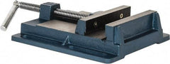 Interstate - 5-1/2" Jaw Opening Capacity x 1-7/64" Throat Depth, Horizontal Drill Press Vise - 6" Wide x 1-7/64" High Jaw, Stationary Base, Standard Speed, 10.86" OAL x 2.4" Overall Height, Cast Iron - Makers Industrial Supply