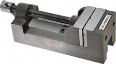 Palmgren - 2-1/2" Jaw Opening Capacity x 1-1/2" Throat Depth, Horizontal Drill Press Vise - 2-7/16" Wide Jaw, Stationary Base, Standard Speed, 7-1/4" OAL x 2-9/16" Overall Height, Cast Iron - Makers Industrial Supply