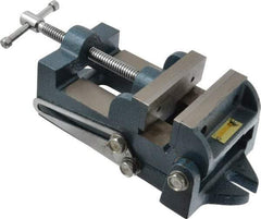 Interstate - 3-3/4" Jaw Opening Capacity x 1-3/4" Throat Depth, Angle Drill Press Vise - 4-1/2" Wide x 1.62" High Jaw, Stationary Base, Standard Speed, 10-15/16" OAL x 3.7" Overall Height, Cast Iron - Makers Industrial Supply