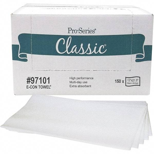 PRO-SOURCE - 1/4 Fold Food Service Wipes - Box, 21-1/2" x 13" Sheet Size, White - Makers Industrial Supply