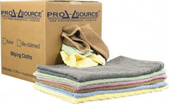 PRO-SOURCE - 16 Inch Long x 16 Inch Wide Virgin Car Wash Cotton Towels - Assorted Colors, Terry Cloth, Medium Lint, 5 Lbs. at 2 to 4 per Pound, Box - Makers Industrial Supply