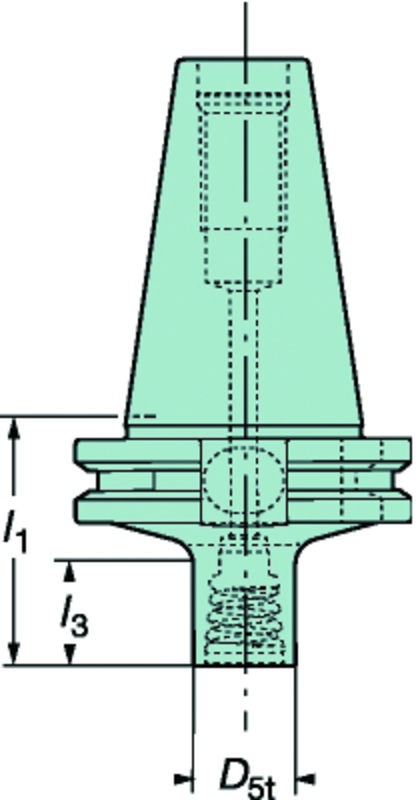 A392.45EH-40 12 060 Cat-V To Coromant EH Adaptor - Makers Industrial Supply