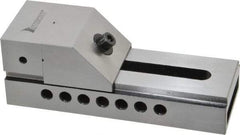 Interstate - 2-1/2" Jaw Width, 3-3/8" Jaw Opening Capacity, 1-1/4" Jaw Height, Toolmaker's Vise - Flat Jaw, 0.0002" Parallelism, 0.0002" Squareness, 7" OAL x 2-1/2" OAH - Makers Industrial Supply