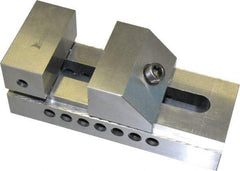 Interstate - 4" Jaw Width, 4-7/8" Jaw Opening Capacity, 1-3/4" Jaw Height, Toolmaker's Vise - Flat Jaw, 0.0002" Parallelism, 0.0002" Squareness, 9-5/8" OAL x 3-1/2" OAH - Makers Industrial Supply