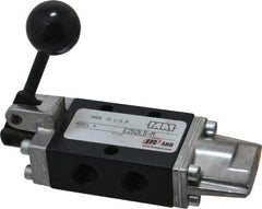 ARO/Ingersoll-Rand - 1/4" NPT Fingertip Air Valve - 3-Way, Lever Actuated/Spring Return, 0.7 CV Rate - Makers Industrial Supply