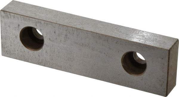 Kurt - 5" Wide x 1.485" High x 0.735" Thick, Flat/No Step Vise Jaw - Hard, Steel, Fixed Jaw, Compatible with 5" Vises - Makers Industrial Supply