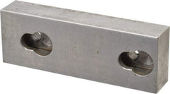 Kurt - 3.969" Wide x 1-3/8" High x 0.73" ThickFlat/No Step Vise Jaw - Semi-Hard, Steel, Fixed Jaw, Compatible with 4" Vises - Makers Industrial Supply