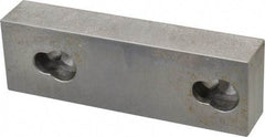 Kurt - 5.969" Wide x 1.88" High x 1-1/8" ThickFlat/No Step Vise Jaw - Semi-Hard, Steel, Fixed Jaw, Compatible with 6" Vises - Makers Industrial Supply