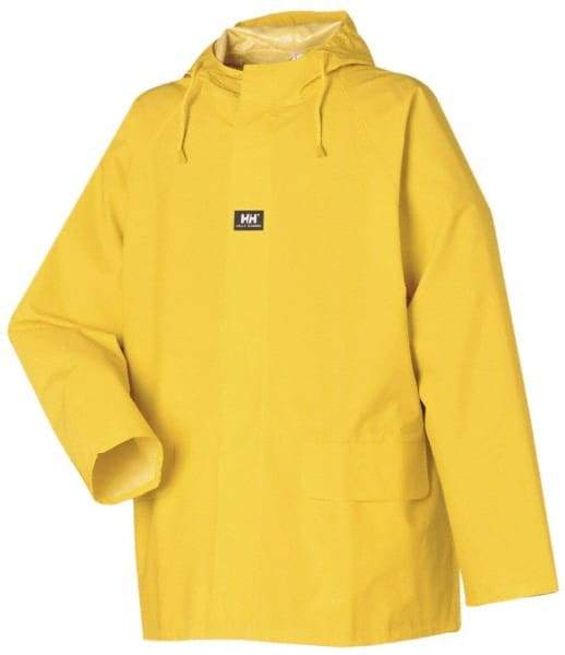 Helly Hansen - Size 2XL, Yellow, Rain Jacket - 46-48" Chest, 2 Pockets - Makers Industrial Supply