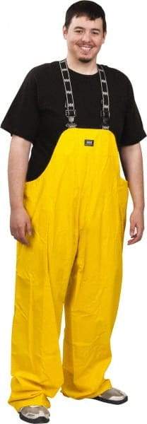 Helly Hansen - Size 2XL, Yellow, Rain Bib Overall - 1 Pocket, Open Ankle - Makers Industrial Supply