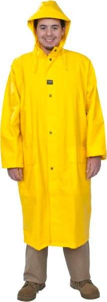 Helly Hansen - Size 2XL, Yellow, Rain Coat - 46-48" Chest, 2 Pockets - Makers Industrial Supply