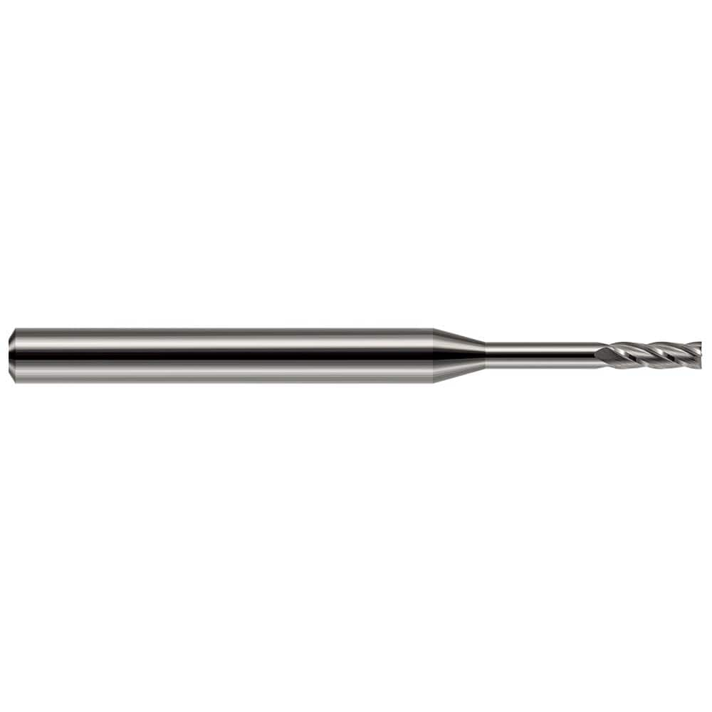 Harvey Tool - 0.025" Diam, 0.075" Length of Cut, 1/8" Shank Diam, 1-1/2" OAL, 2 Flute Solid Carbide Square End Mill - Makers Industrial Supply