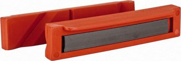 Flexbar - 5" Jaw Width, Nylon, Bowed Vise Jaw Cap - Magnetic Attachment - Makers Industrial Supply