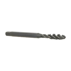 Hertel - #6-32 UNC 3 Flute 2B Plug Spiral Flute Tap - High Speed Steel, Oxide Finish, 2" OAL, Right Hand Flute, Right Hand Thread, H3 - Makers Industrial Supply