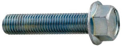 Value Collection - 1/2-13 UNC, 2-1/2" Length Under Head, Hex Drive Flange Bolt - 2-1/2" Thread Length, Grade 2 Steel, Serrated Flange, Zinc-Plated Finish - Makers Industrial Supply