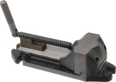 Cardinal Tool - 3" Jaw Opening Capacity x 1-1/2" Throat Depth, Horizontal Drill Press Vise - 3" Wide Jaw, Stationary Base, Rapid Action, 9" OAL x 2-9/16" Overall Height, Steel - Makers Industrial Supply