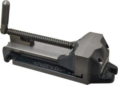 Cardinal Tool - 4" Jaw Opening Capacity x 1-1/2" Throat Depth, Horizontal Drill Press Vise - 4" Wide Jaw, Stationary Base, Rapid Action, 11-1/2" OAL x 2-7/8" Overall Height, Steel - Makers Industrial Supply