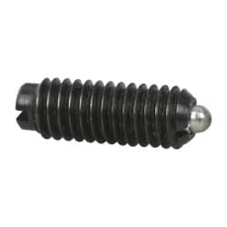 Gibraltar - 8-36, 7/16" Thread Length, 0.052" Plunger Projection, Steel Threaded Spring Plunger - 0.07" Max Plunger Diam, 0.437" Plunger Length, 0.5 Lb Init End Force, 1.5 Lb Final End Force - Makers Industrial Supply