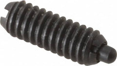 Gibraltar - 8-32, 7/16" Thread Length, 0.052" Plunger Projection, Steel Threaded Spring Plunger - 0.07" Max Plunger Diam, 0.437" Plunger Length, 0.5 Lb Init End Force, 1.5 Lb Final End Force - Makers Industrial Supply