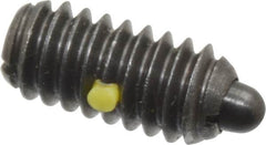 Gibraltar - 1/4-20, 17/32" Thread Length, 0.078" Plunger Projection, Steel Threaded Spring Plunger - 0.119" Max Plunger Diam, 0.531" Plunger Length, 1 Lb Init End Force, 3.5 Lb Final End Force - Makers Industrial Supply