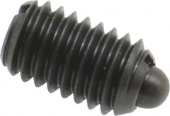 Gibraltar - 3/8-16, 5/8" Thread Length, 0.11" Plunger Projection, Steel Threaded Spring Plunger - 0.186" Max Plunger Diam, 0.625" Plunger Length, 1.5 Lb Init End Force, 5 Lb Final End Force - Makers Industrial Supply