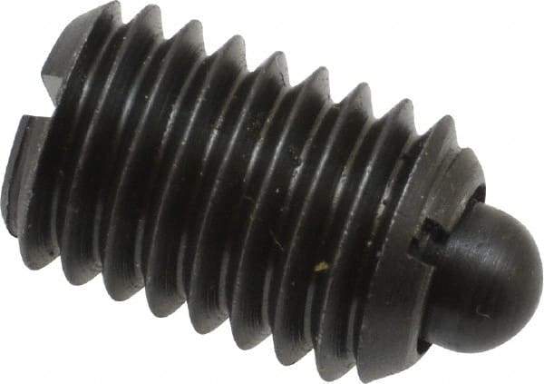 Gibraltar - 1/2-13, 3/4" Thread Length, 0.151" Plunger Projection, Steel Threaded Spring Plunger - 1/4" Max Plunger Diam, 0.75" Plunger Length, 5 Lb Init End Force, 28.5 Lb Final End Force - Makers Industrial Supply