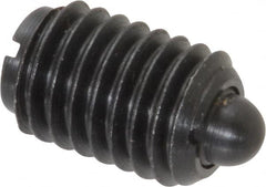 Gibraltar - 1/2-13, 3/4" Thread Length, 0.151" Plunger Projection, Steel Threaded Spring Plunger - 1/4" Max Plunger Diam, 0.75" Plunger Length, 5 Lb Init End Force, 28.5 Lb Final End Force - Makers Industrial Supply