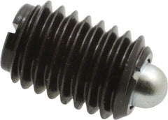 Gibraltar - 1/2-13, 3/4" Thread Length, 0.151" Plunger Projection, Steel Threaded Spring Plunger - 1/4" Max Plunger Diam, 0.75" Plunger Length, 1.75 Lb Init End Force, 5.5 Lb Final End Force - Makers Industrial Supply