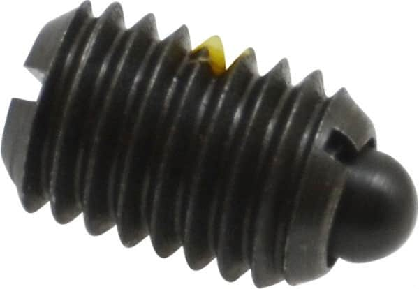 Gibraltar - 1/2-13, 3/4" Thread Length, 0.151" Plunger Projection, Steel Threaded Spring Plunger - 1/4" Max Plunger Diam, 0.75" Plunger Length, 1.75 Lb Init End Force, 5.5 Lb Final End Force - Makers Industrial Supply