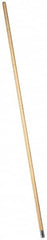 PRO-SOURCE - 60" Wood Female Thread Mop Handle - 1-1/8" Handle Diam, Metal Connector, Use with Wet Mops - Makers Industrial Supply