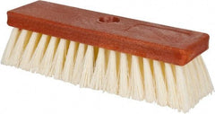 PRO-SOURCE - 1-1/2" Bristle Length, Polypropylene Utility Scrub Brush - 10" OAL, Wood Block - Makers Industrial Supply