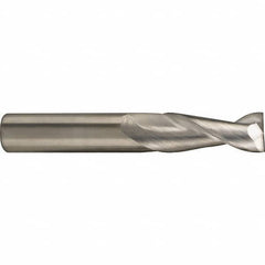 SGS - 10mm, 22mm LOC, 10mm Shank Diam, 72mm OAL, 2 Flute, Solid Carbide Square End Mill - Single End, TiB2 Finish, Spiral Flute, 35° Helix, Centercutting, Right Hand Cut, Right Hand Flute, Series 47M - Makers Industrial Supply