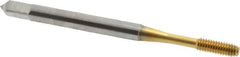 OSG - #4-48 UNF H4 Thread Limit Modified Bottoming Thread Forming Tap - Cobalt, TiN Finish, 1-7/8" OAL, 9/16" Thread Length, Right Hand Thread, Series HY-PRO NRT - Makers Industrial Supply