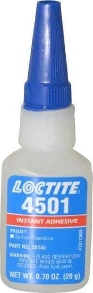 Loctite - 0.70 oz Bottle Clear Instant Adhesive - Series 4501 - Makers Industrial Supply