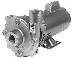 American Machine & Tool - 115/230 Volt, 1 Phase, 1/2 HP, Cast Iron Straight Pump - 1-1/4 Inch Inlet, 1 Inch Outlet, 86 Max Head psi, Bronze Impeller - Makers Industrial Supply