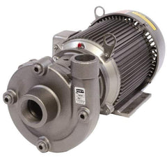 American Machine & Tool - 230/460V Volt, 3 Phase, 5 HP, Cast Iron Straight Pump - 2 Inch Inlet, 1-1/2 Inch Outlet, 115 Max Head psi, Stainless Steel Impeller, Buna-N Seal - Makers Industrial Supply