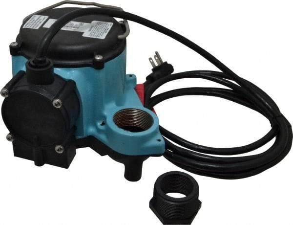 Little Giant Pumps - 1/3 hp, 115 Amp Rating, 115 Volts, Integral Diaphragm Operation, Dewatering Pump - Cast Iron Housing - Makers Industrial Supply