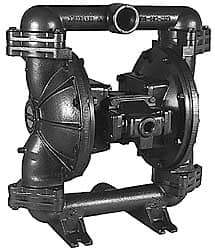 SandPIPER - 2" NPT, Metallic, Air Operated Diaphragm Pump - Santoprene Diaphragm, Stainless Steel Housing - Makers Industrial Supply