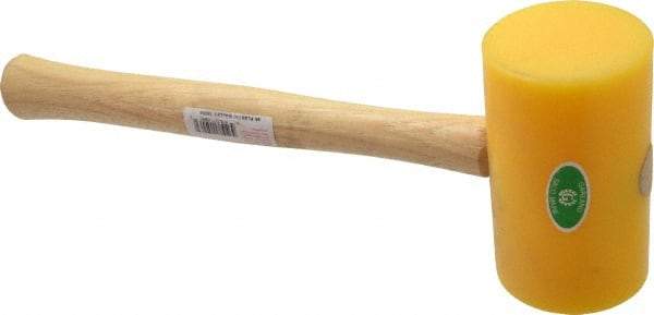 Garland - 1-1/2 Lb Head Polyethylene Mallet - 14" OAL, 16-1/2" Long Wood Handle - Makers Industrial Supply