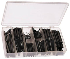 Precision Brand - 300 Piece, 1/16 to 3/8" Pin Diam, Spring Pin Assortment - 1/4 to 2-1/2" Long, Steel - Makers Industrial Supply