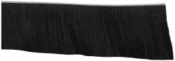 PRO-SOURCE - 1/2" Back Strip Brush Width, Metal Black Nylon Strip Brush - 6" Bristle Length, Nylon, 72" OAL - Makers Industrial Supply