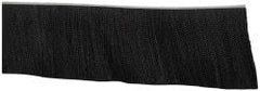 PRO-SOURCE - 1/2" Back Strip Brush Width, Metal Black Nylon Strip Brush - 6" Bristle Length, Nylon, 72" OAL - Makers Industrial Supply