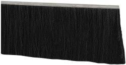 PRO-SOURCE - 5/16" Back Strip Brush Width, Metal Black Nylon Strip Brush - 6" Bristle Length, Nylon, 36" OAL - Makers Industrial Supply