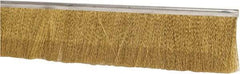 PRO-SOURCE - 1/2" Back Strip Brush Width, Stainless Steel Back Strip Brush - 2" Bristle Length, Brass, 36" OAL - Makers Industrial Supply