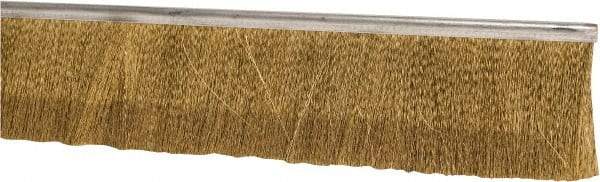 PRO-SOURCE - 5/16" Back Strip Brush Width, Stainless Steel Back Strip Brush - 2" Bristle Length, Stainless Steel, 36" OAL - Makers Industrial Supply